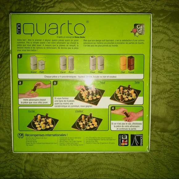 Quarto mini by Gigamic mind challenging board game - Picture 5 of 6